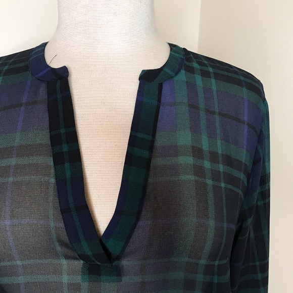 NWT a new day Plaid Blouse - Picture 2 of 8